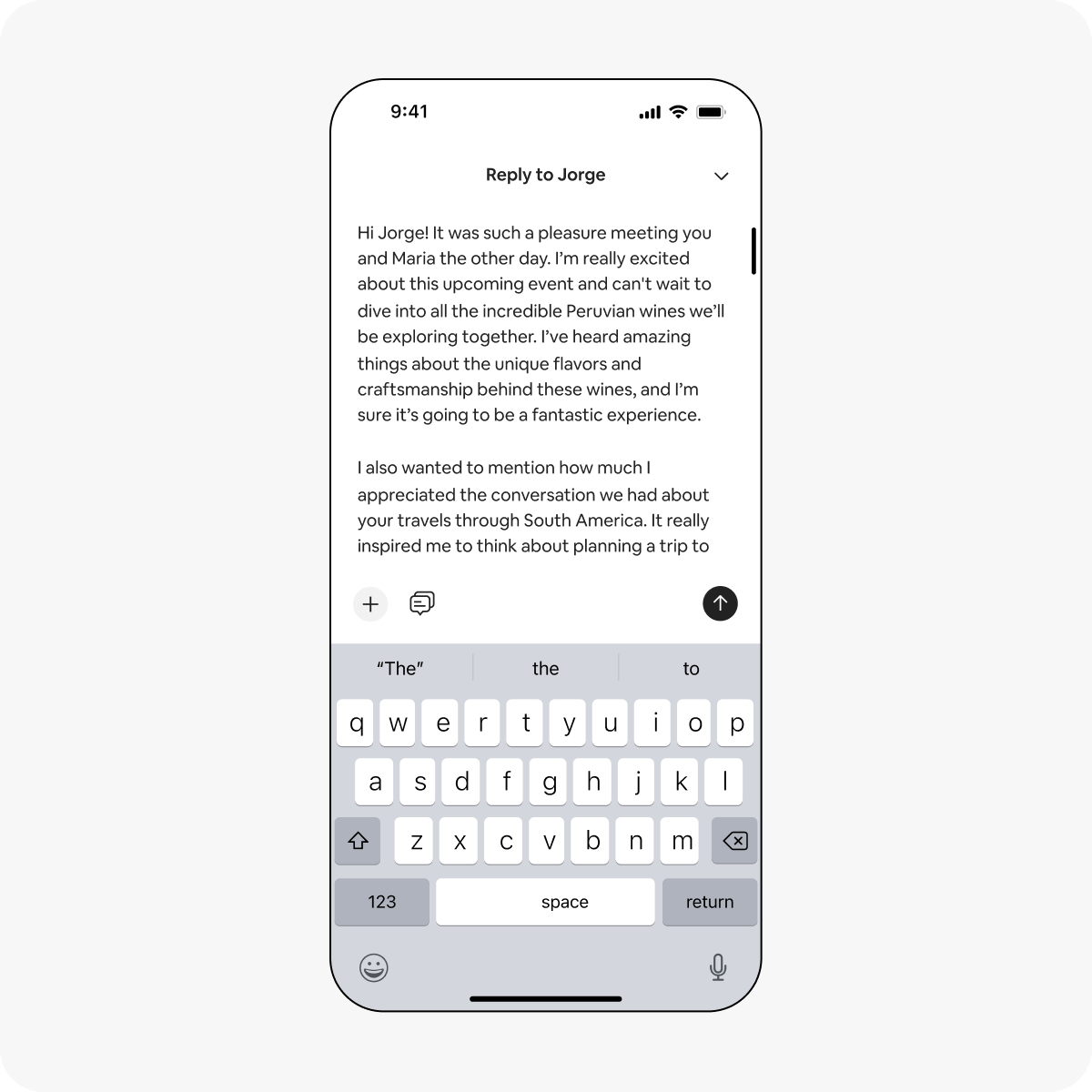 Composer — full screen